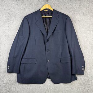Brooks Brothers Blazer Mens Size 46R Navy Italian Fabric Madison 3 Button Wool